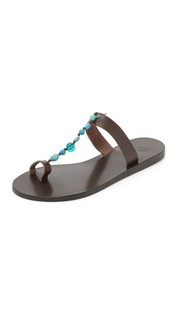 Сандалии Iris с ремешком между пальцами и камнями Ancient Greek Sandals