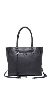 Объемная сумка Regan с короткими ручками и молниями по бокам Rebecca Minkoff