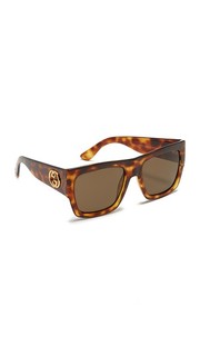 Большие солнцезащитные очки GG Emphasis с плоским верхом Gucci