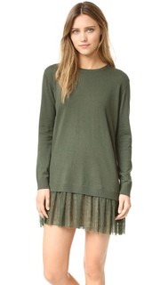 Платье с оборчатым краем RED Valentino
