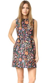 Платье с цветочным принтом RED Valentino