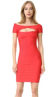 Платье Laurel с открытыми плечами Herve Leger