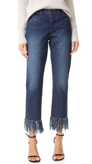 Укороченные джинсы WM3 с бахромой 3x1