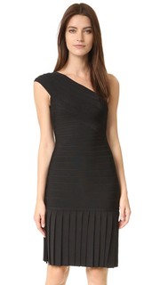 Платье Renee с открытым плечом и бахромой Herve Leger