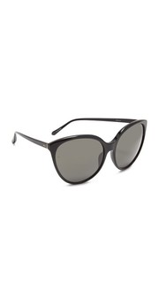 Крупные солнцезащитные очки «кошачий глаз» Linda Farrow Luxe