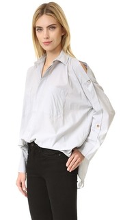 Блуза с открытыми плечами Helmut Lang