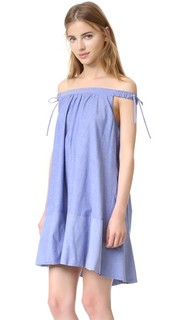Воздушное платье с открытыми плечами Cynthia Rowley
