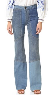 Расклешенные джинсы Alissas в лоскутной технике Free People