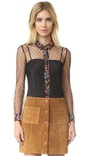 Блузка с принтом в виде цветов RED Valentino