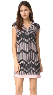 Двухцветное платье из сетки с люрексом M Missoni