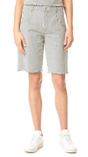 Потрепанные полосатые шорты T by Alexander Wang