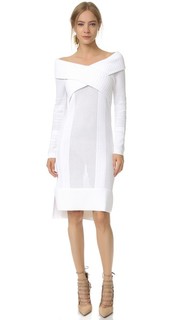 Платье с открытыми плечами и длинными рукавами Prabal Gurung