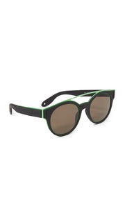 Солнцезащитные очки-авиаторы в резиновой оправе Givenchy