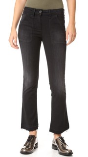 Укороченные джинсы-буткат W2 Baby в стиле милитари 3x1