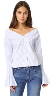 Блуза с развевающимися рукавами Jacquemus