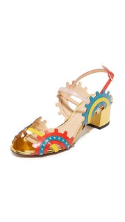 Сандалии Gear на низком каблуке Charlotte Olympia