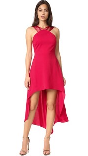 Платье в разноцветную полоску Halston Heritage