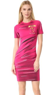 Платье с короткими рукавами Moschino