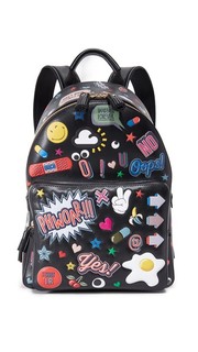 Рюкзак Wink с наклейками по всей поверхности Anya Hindmarch
