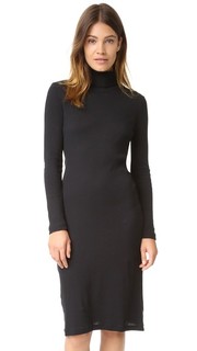Платье 2x2 в рубчик с воротником под горло Petit Bateau