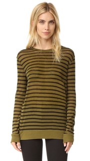 Футболка в полоску с длинными рукавами T by Alexander Wang