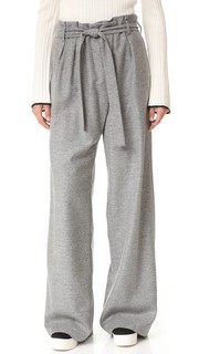 Шерстяные брюки с завязками Msgm