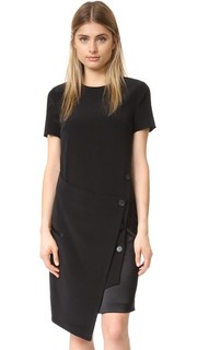 Платье с запахом спереди Dkny