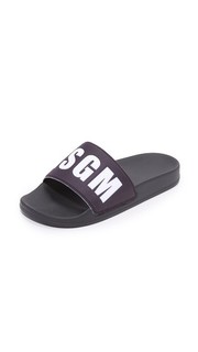 Сандалии на плоской подошве MSGM