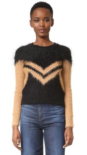 Свитер Mix Fluffy с шевронным рисунком Sonia by Sonia Rykiel