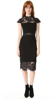 Кружевное платье с воротником под горло Kim Alice + Olivia