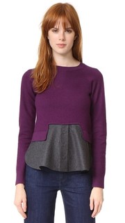 Трикотажный топ с отделкой Carven