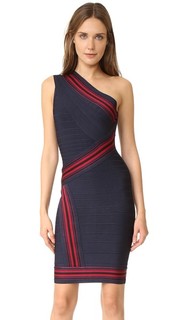 Платье с открытым плечом Kayla Herve Leger