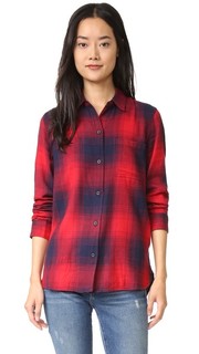 Рубашка Ex BF в красную и синюю клетку Madewell