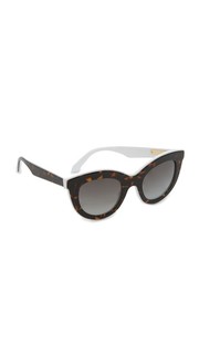 Солнцезащитные очки в многослойной оправе «кошачий глаз» Victoria Beckham