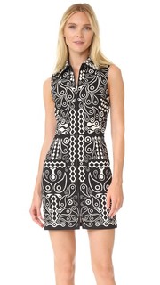 Платье из хлопка с принтом Holly Fulton