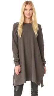 Расклешенная длинная модель с округлым вырезом Rick Owens Drkshdw