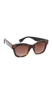 Квадратные солнцезащитные очки с цветными блоками Fendi