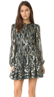 Металлизированное платье в богемном стиле Cynthia Rowley