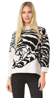 Трикотажный пуловер с тигровыми полосками Temperley London