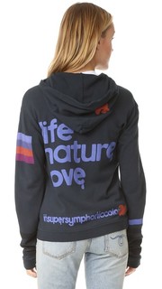 Толстовка с капюшоном на молнии Life Nature Love с искусственным мехом Freecity