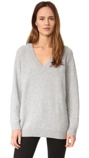 Свитер из шерсти и кашемира с глубоким V-образным вырезом T by Alexander Wang