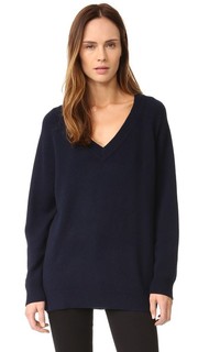 Свитер из шерсти и кашемира с глубоким V-образным вырезом T by Alexander Wang