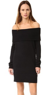 Платье с открытыми плечами Cashwool T by Alexander Wang