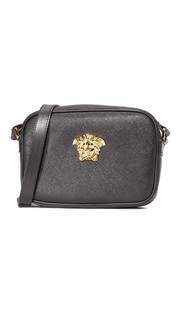 Кожаная сумка на ремне Versace