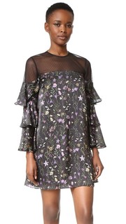 Мини-платье с цветочным рисунком Prairie Cynthia Rowley