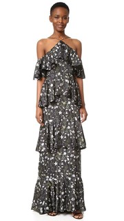 Вечернее платье с цветочным рисунком Prairie Cynthia Rowley