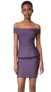 Платье с открытыми плечами Magdalena Herve Leger