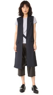 Длинный жилет с разрезами Helmut Lang