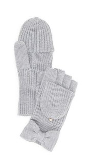 Однотонные перчатки Pop Top с бантиками Kate Spade New York