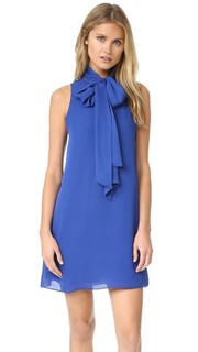 Расклешенное платье Cassidy с завязками на вырезе Alice + Olivia